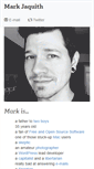 Mobile Screenshot of markjaquith.com